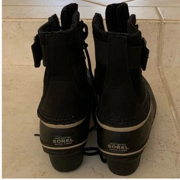 Sorel Winter Fancy Lace II Boot Women's Black Duck Boot Rain Weatherproof - Picture 7 of 9